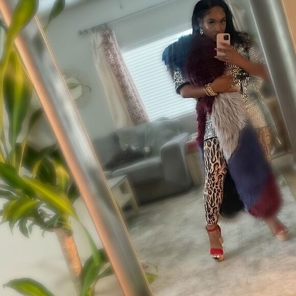 🌟NWT🌟 River Island Ext Longline Faux Fur Stole - Picture 5 of 5